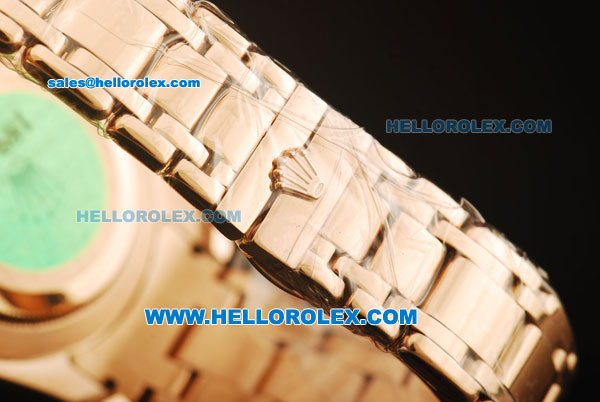 Rolex Day-Date Swiss ETA 2836 Automatic Rose Gold Case with Diamond Bezel and Pink Dial-Rose Gold Strap - Click Image to Close